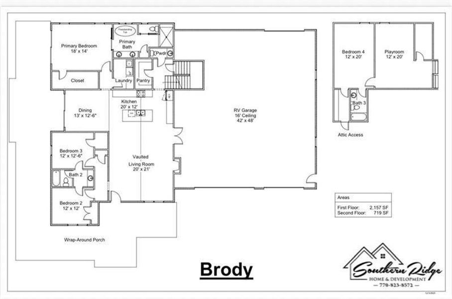 2D floor plan layout of this home in , Carrollton, GA (Image 4).