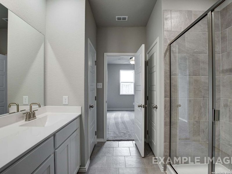 Furnished interior view inside a new home in Agave, San Antonio (Image 10).