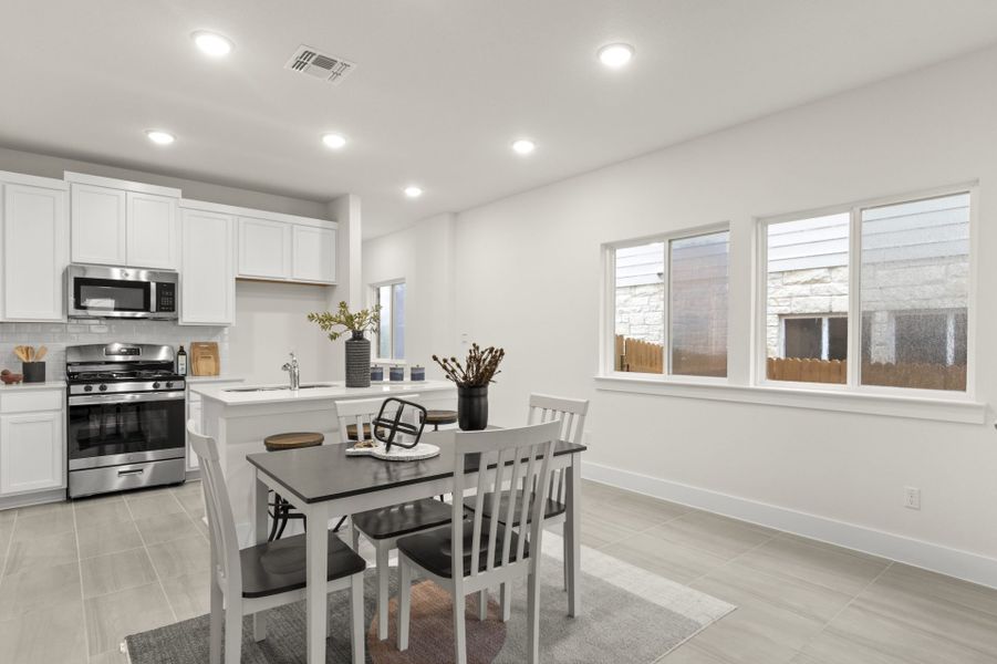 Furnished interior view inside a new home in Saddle Creek Twinhomes, Georgetown (Image 38).