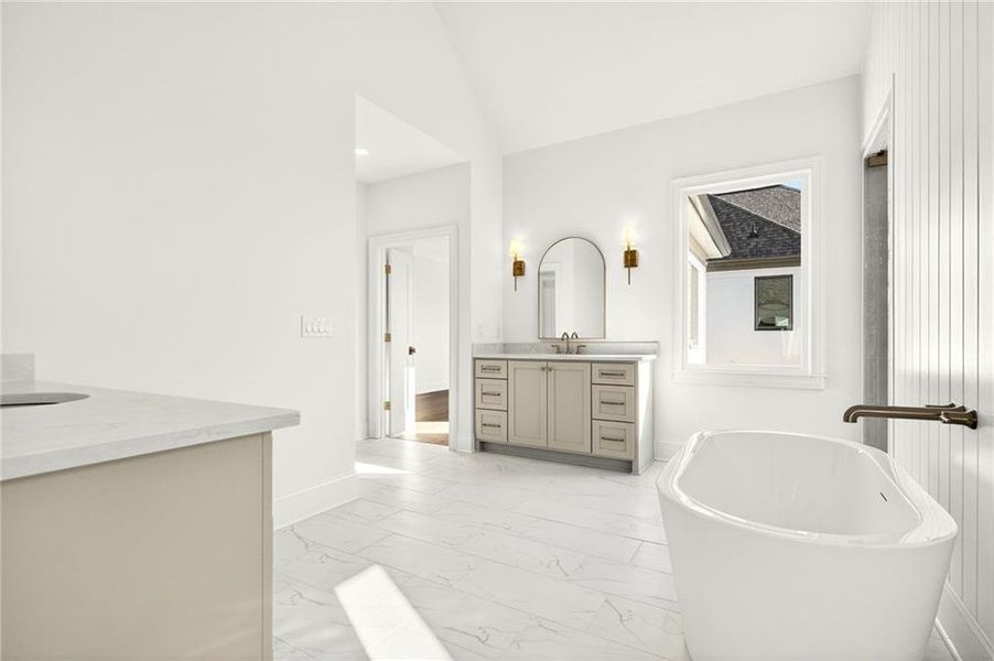 Furnished interior view inside a new home in , Roswell (Image 36).