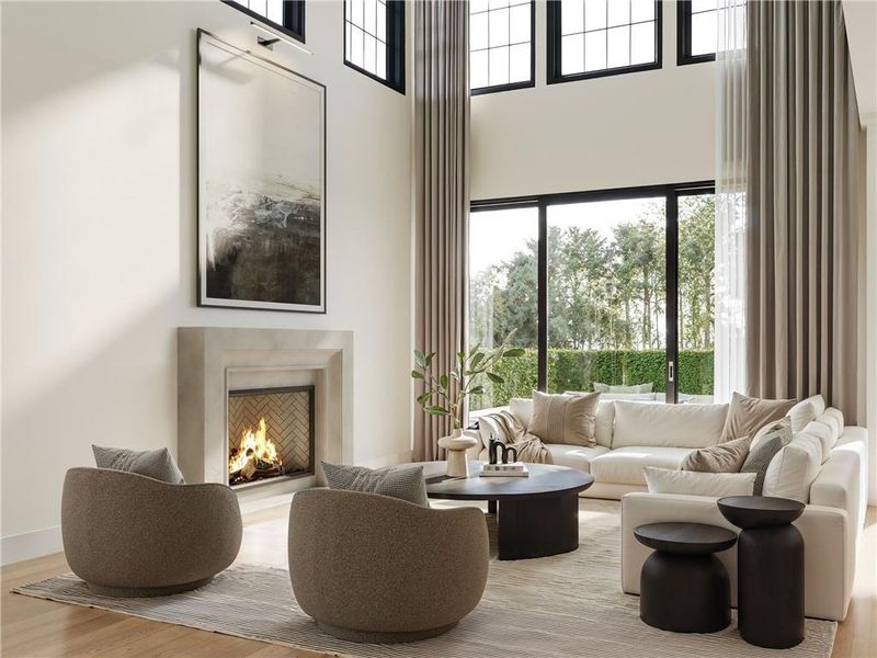 Furnished interior view inside a new home in , Alpharetta (Image 7).