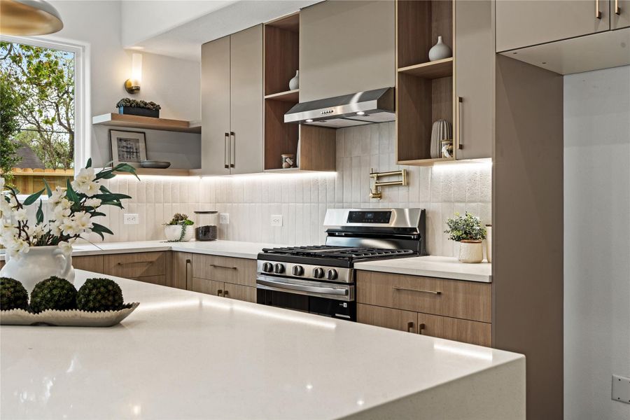 Furnished interior view inside a new home in , Houston (Image 36).