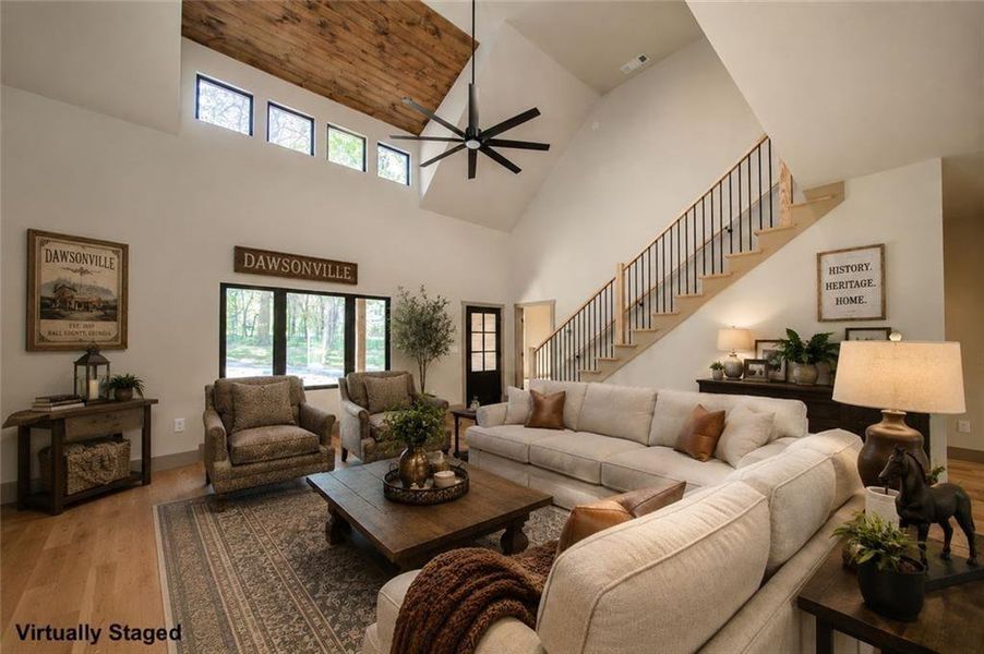 Furnished interior view inside a new home in , Dawsonville (Image 5).