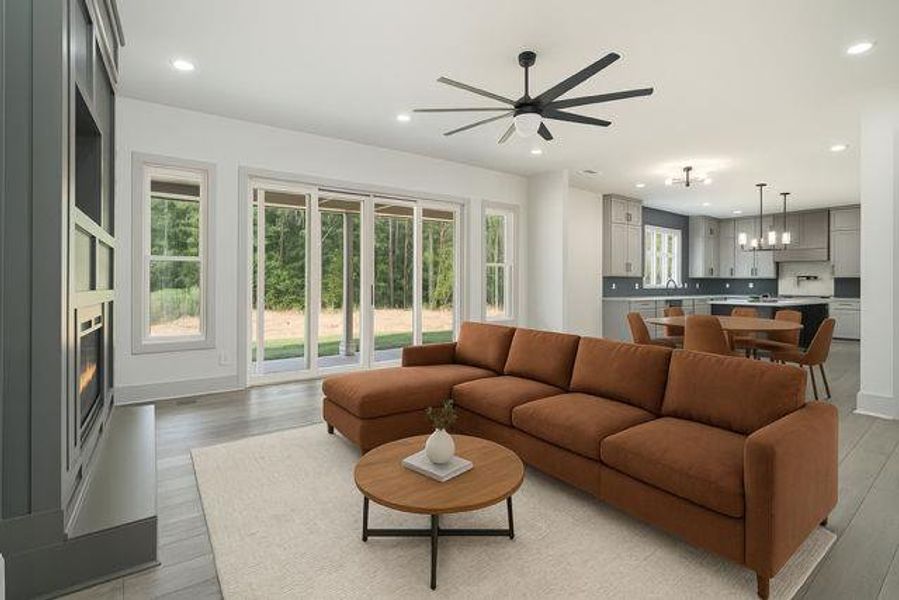 Furnished interior view inside a new home in , Oxford (Image 11).