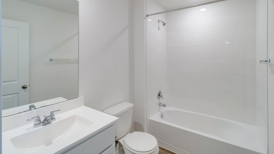 Furnished interior view inside a new home in Prairie Lakes, Buda (Image 6).