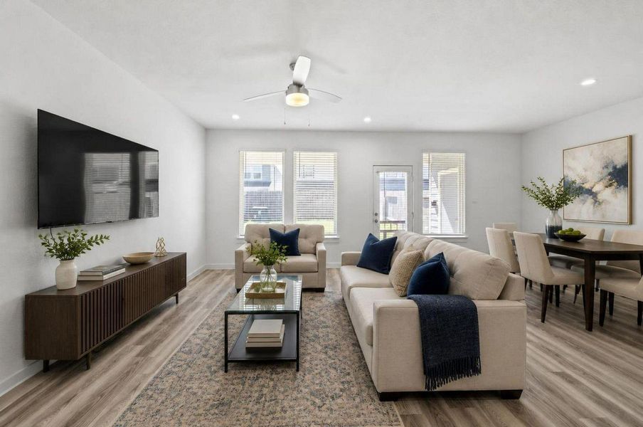 Living area - Virtually staged Living area - Virtually staged