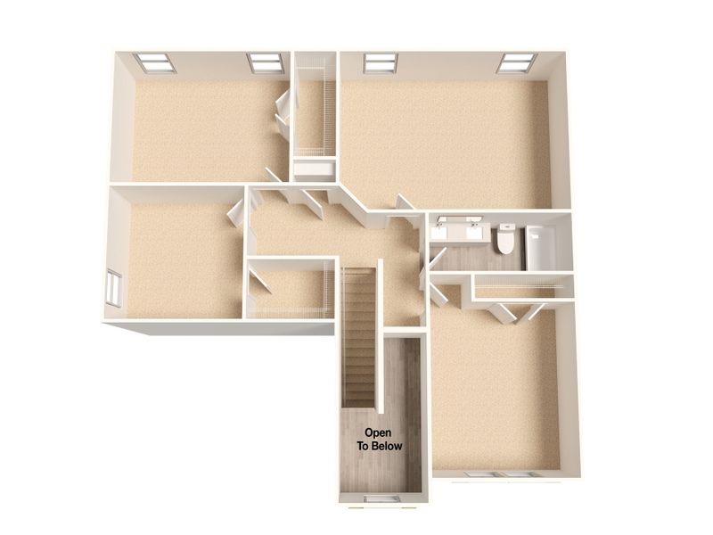 2D floor plan layout for the Channing by Foundation Home Builders LLC in Northwyck Drive, Pikeville, NC (Image 3).