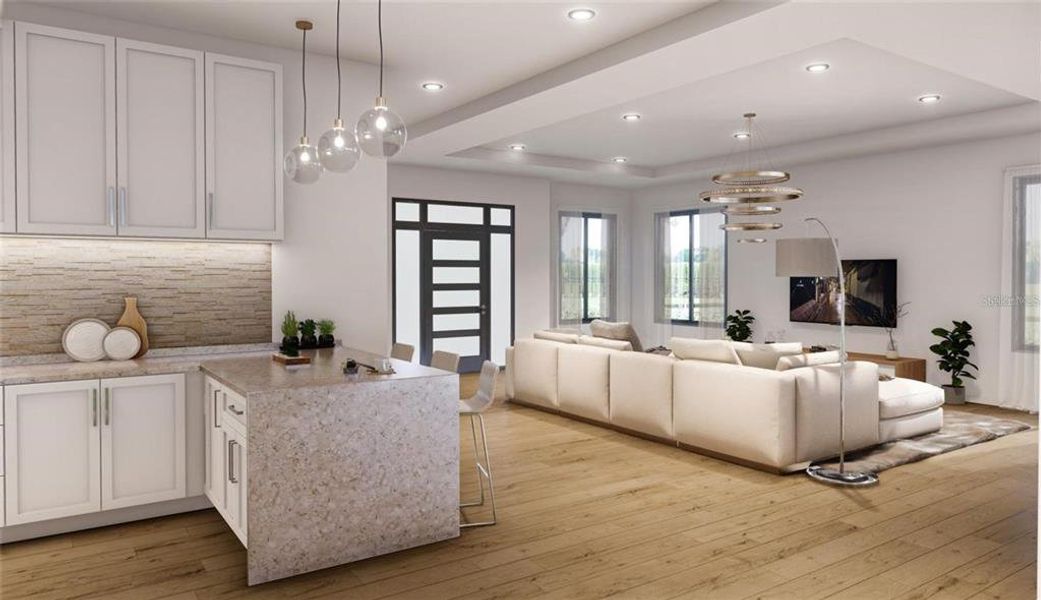 Furnished interior view inside a new home in , Placida (Image 5).