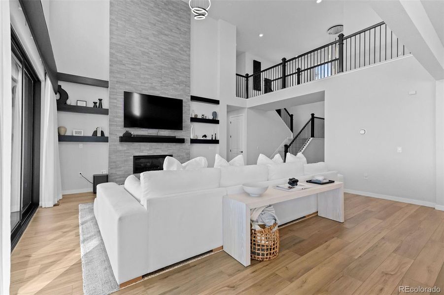 Furnished interior view inside a new home in Trails at Smoky Hill, Parker (Image 26).