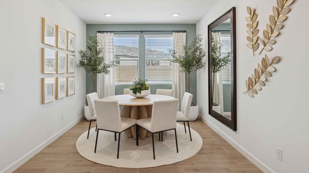Representative furnished interior of a home built from the Stork by D.R. Horton in Apache Farms, Buckeye (Image 9).