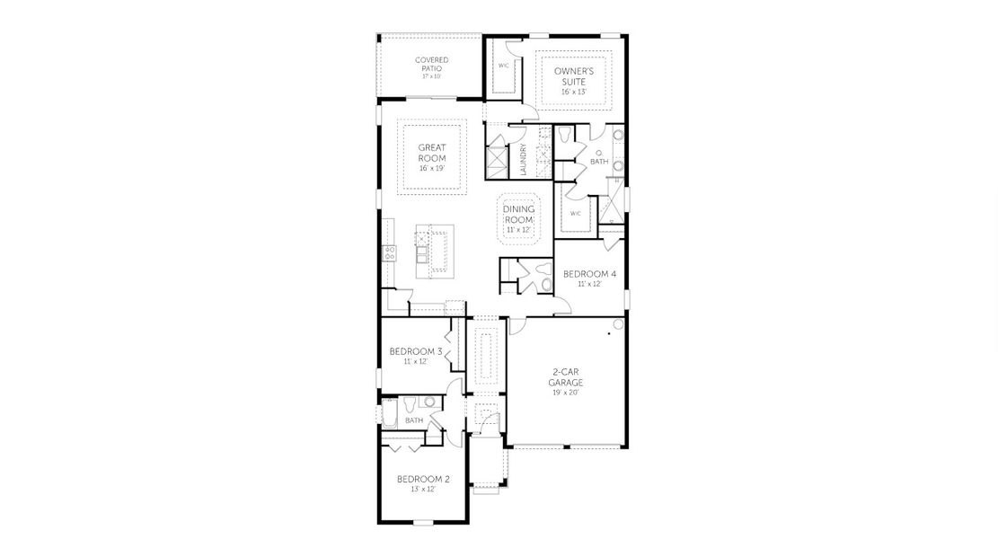 2D floor plan layout of this home in Serenade at Ovation, Winter Garden, FL (Image 2). 2D floor plan layout of this home in Serenade at Ovation, Winter Garden, FL (Image 2).