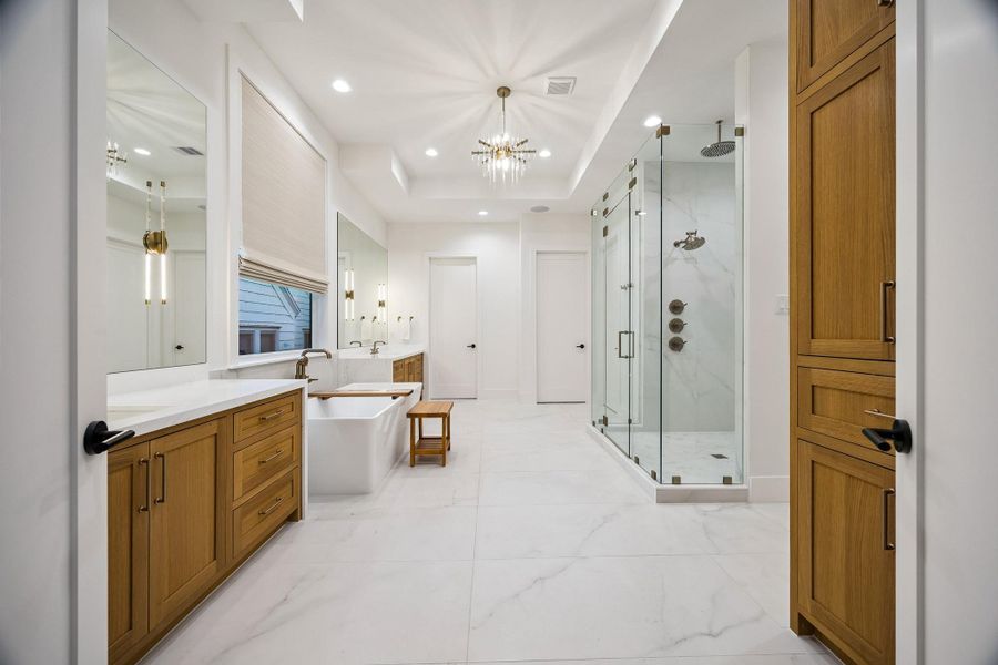 Another view of the spacious primary bathroom.