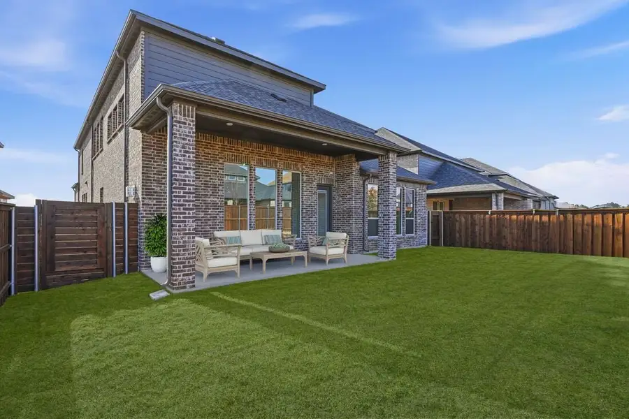 Representative exterior details of a home built from the Sonoma by Taylor Morrison in The Ranch at Uptown Celina 55s, Celina (Image 3).