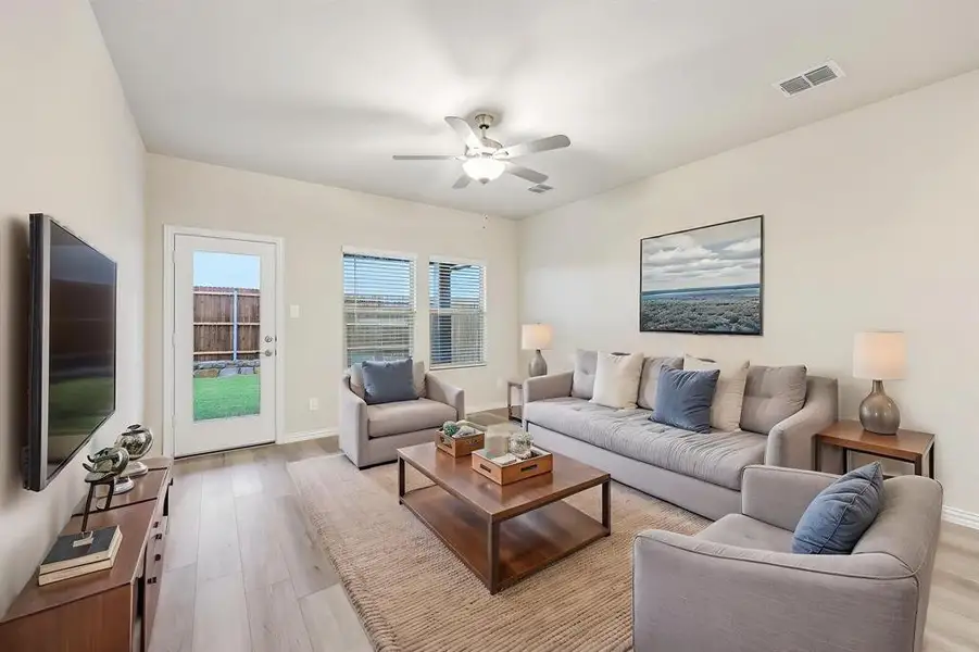 Furnished interior view inside a new home in Parks at Foster Crossing - Spring Series, Anna (Image 6).