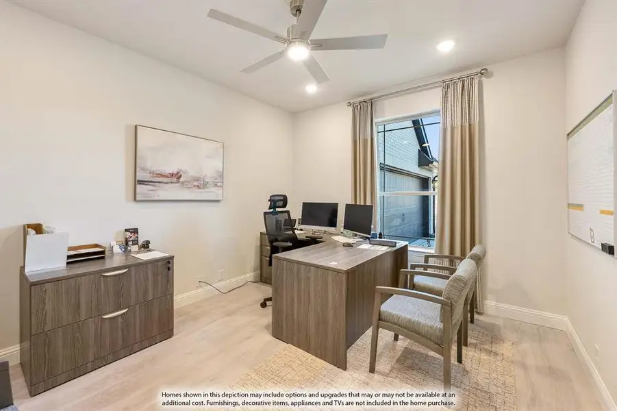Furnished interior view inside a new home in ArrowBrooke, Aubrey (Image 33).