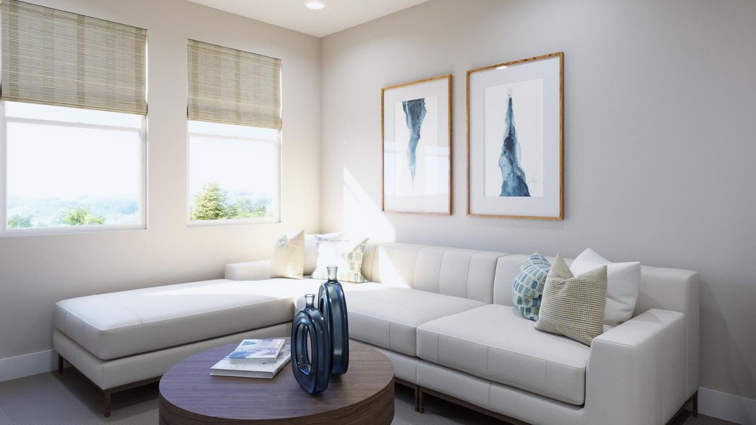 Representative furnished interior of a home built from the Kodee by Risewell Homes in Freedom at Anthem, Kyle (Image 14).