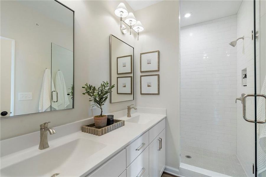 Furnished interior view inside a new home in , Alpharetta (Image 22).