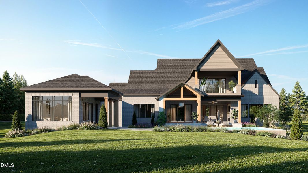 Exterior Rendering- Back of home