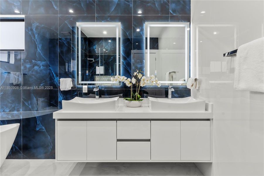 Furnished interior view inside a new home in , Miami (Image 5).