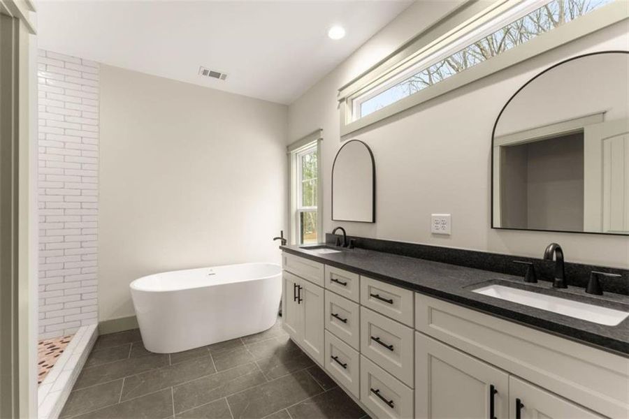 Furnished interior view inside a new home in , Cleveland (Image 11).