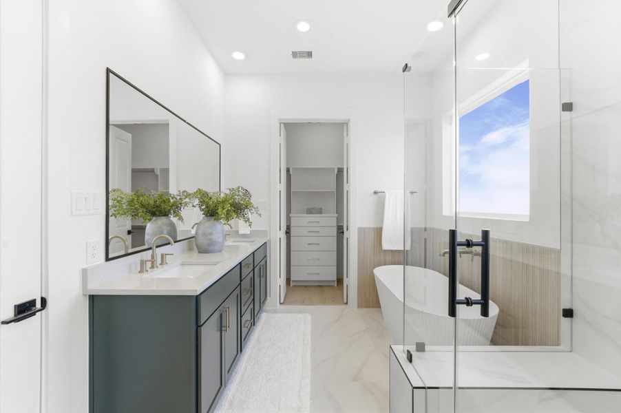 Furnished interior view inside a new home in , Houston (Image 15).