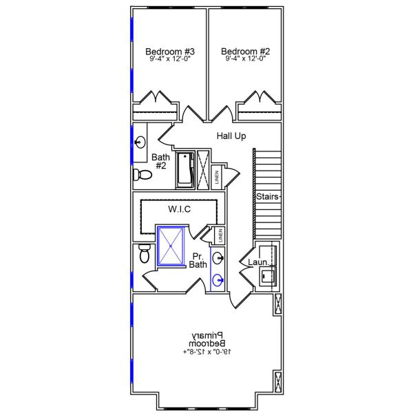 2D floor plan layout of this home in Sweetbrier, Durham, NC (Image 3).