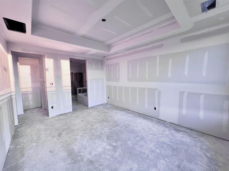 Actual progress of your home.