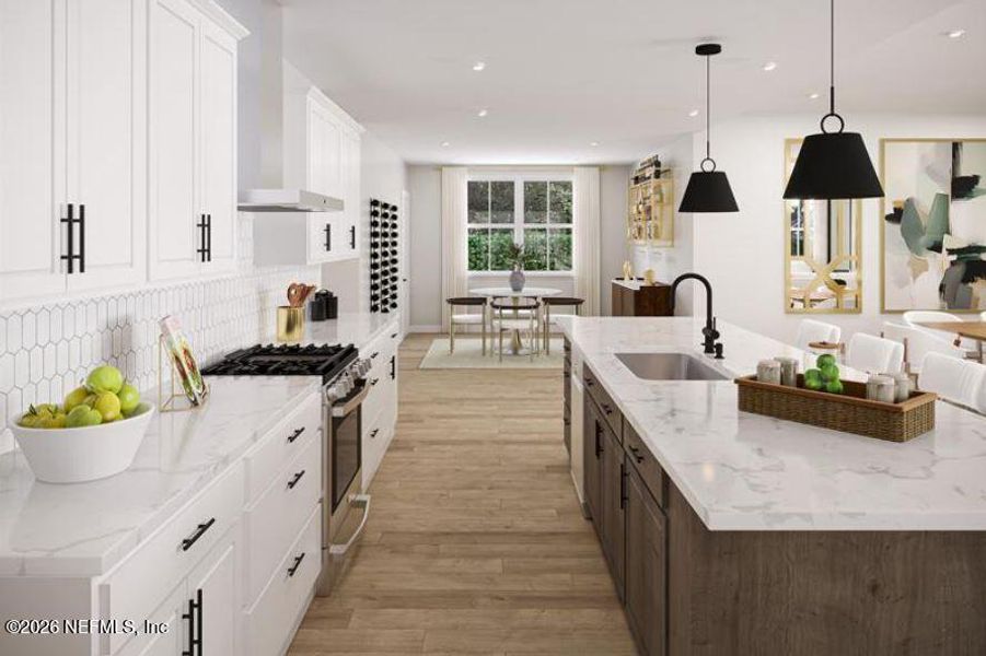 Furnished interior view inside a new home in Seminole Palms Single-Family Homes, Palm Coast (Image 9).