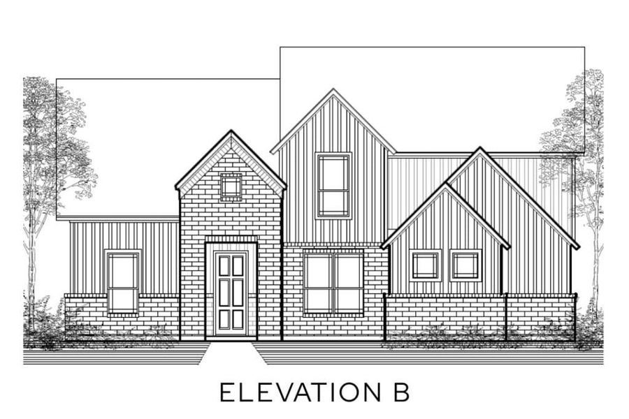 Representative rendering of the exterior for the The Carlyle I by Lillian Custom Homes (Image 4).