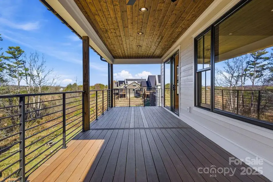 Rear porch with breathtaking western sunset views over the Blue Ridge Mountains