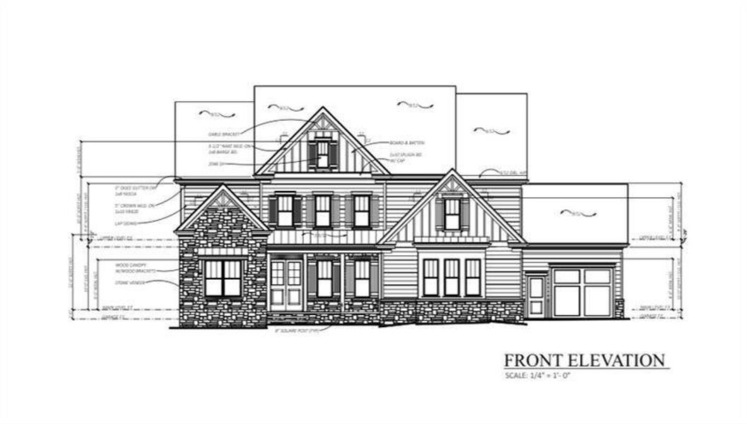 Exterior rendering of this home design in , Marietta, GA (Image 1). Exterior rendering of this home design in , Marietta, GA (Image 1).