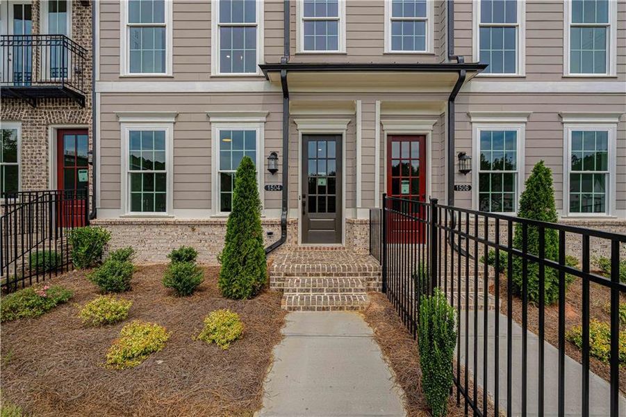 Exterior details and patio area of a home in Waterhaven, Cumming (Image 27).