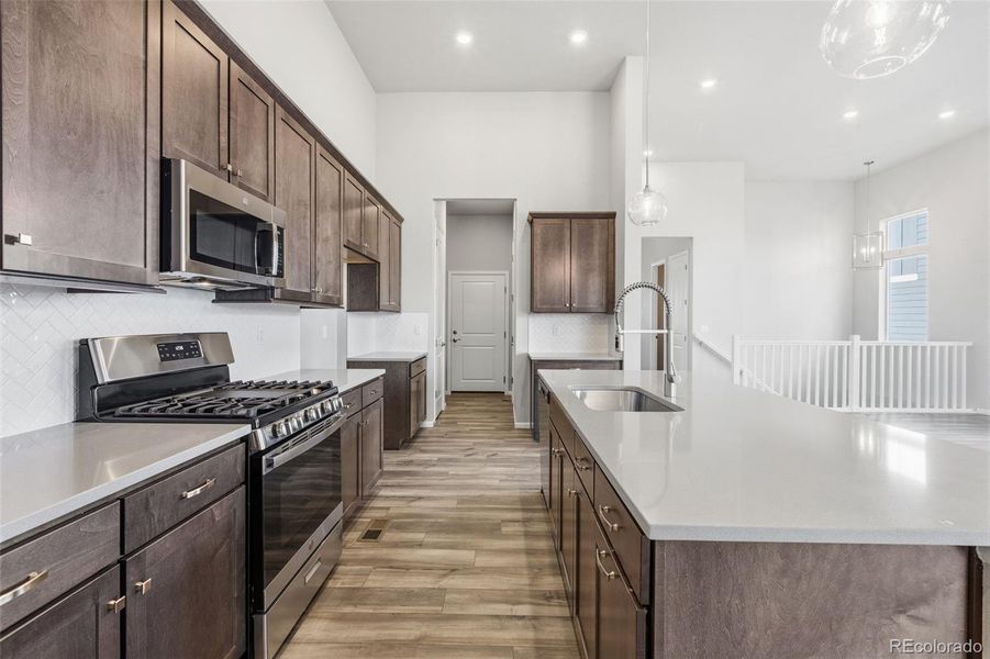 Furnished interior view inside a new home in Talon Pointe, Thornton (Image 10). Furnished interior view inside a new home in Talon Pointe, Thornton (Image 10).