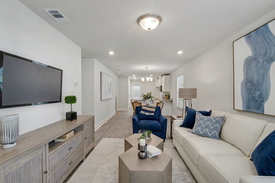 Representative furnished interior of a home built from the Plan 1250 by Adams Homes in Turtle Creek, Cantonment (Image 16).