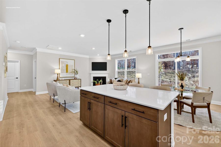 Furnished interior view inside a new home in , Mooresville (Image 28).