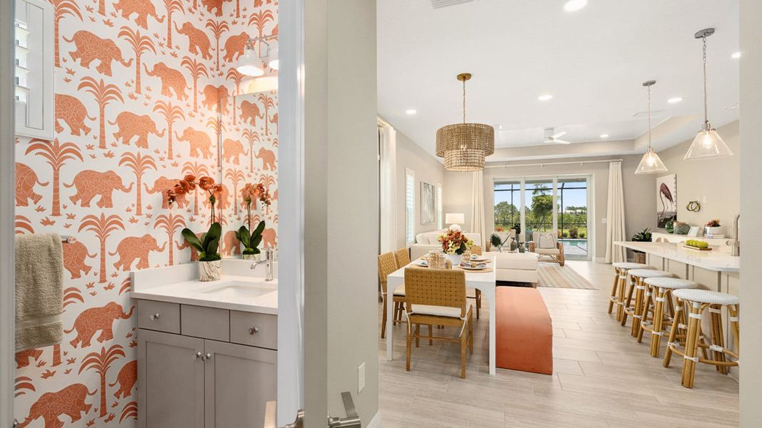 Furnished interior view inside a new home in Palmera, Venice (Image 10). Furnished interior view inside a new home in Palmera, Venice (Image 10).