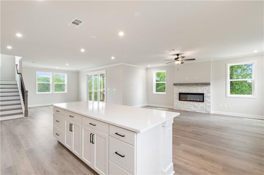 Furnished interior view inside a new home in Tiberon Woods, Cumming (Image 15).