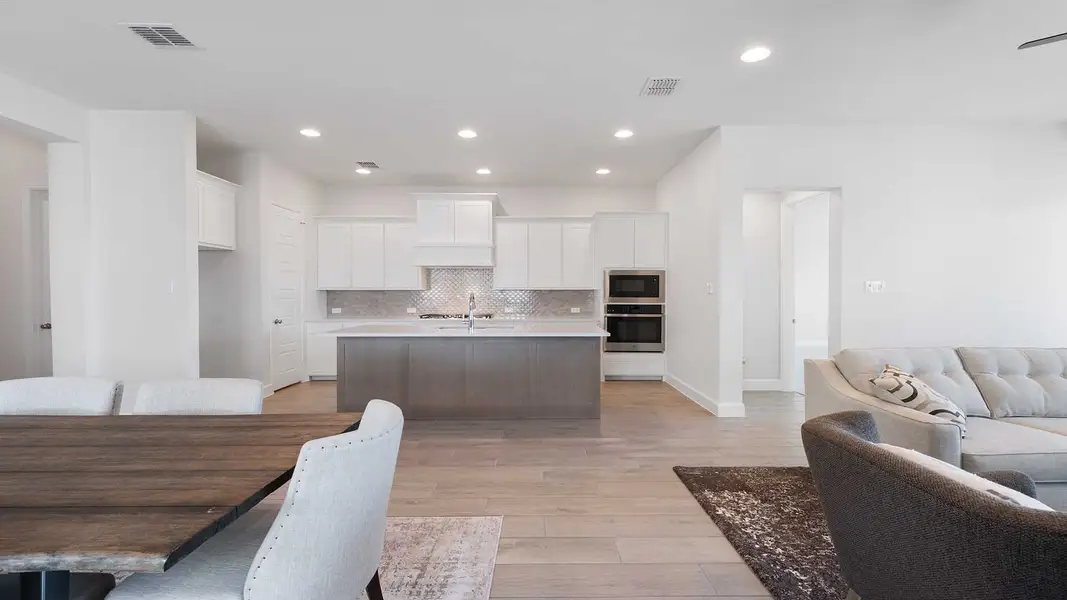 Furnished interior view inside a new home in Devonshire - Reserve 45', Forney (Image 4). Furnished interior view inside a new home in Devonshire - Reserve 45', Forney (Image 4).