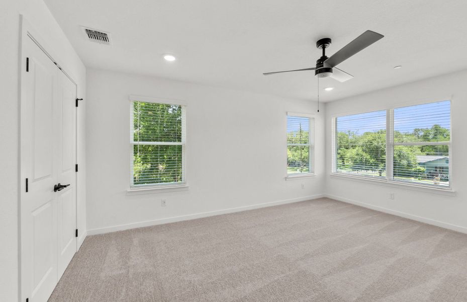 Spacious, unfurnished interior of a new home in Monarch on Main, Round Rock (Image 28). Spacious, unfurnished interior of a new home in Monarch on Main, Round Rock (Image 28).