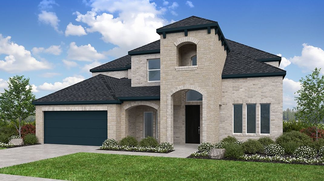 Representative exterior photo of a completed home built from the Larimar by Taylor Morrison in The Ranch at Uptown Celina, Celina, TX (Image 20). Representative exterior photo of a completed home built from the Larimar by Taylor Morrison in The Ranch at Uptown Celina, Celina, TX (Image 20).