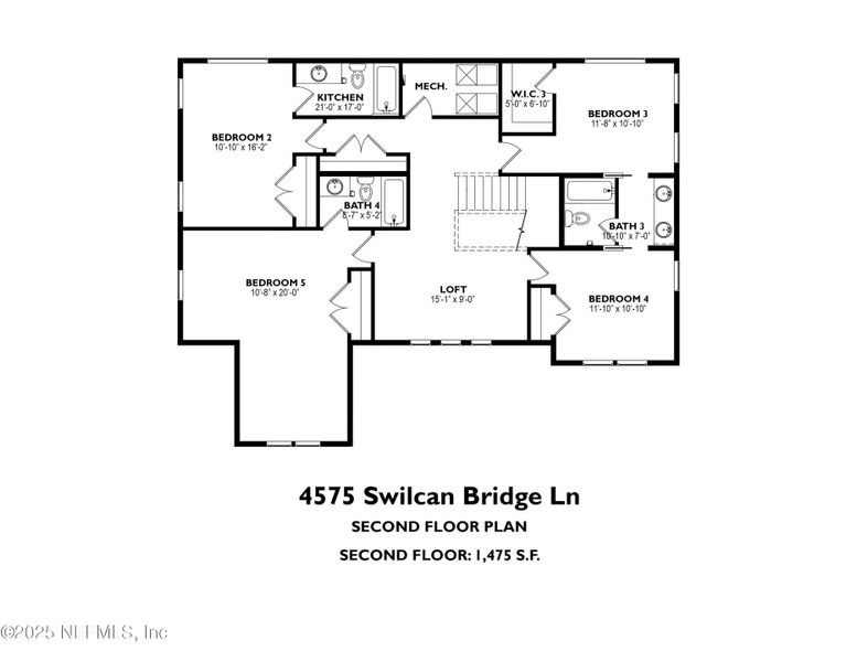 2D floor plan layout of this home in , Jacksonville, FL (Image 5).