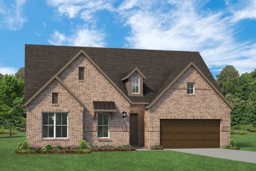 Representative exterior photo of a completed home built from the Diana - 70 ft Home Site by Rockwell Homes in Nelson Lake Estates, Rockwall, TX (Image 31). Representative exterior photo of a completed home built from the Diana - 70 ft Home Site by Rockwell Homes in Nelson Lake Estates, Rockwall, TX (Image 31).