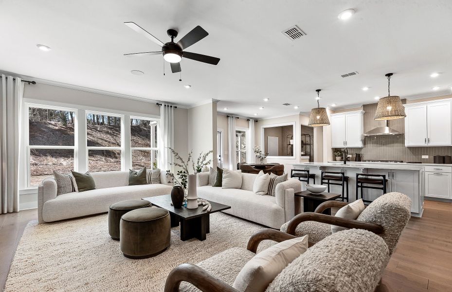Furnished interior view inside a new home in Berkeley Mill, Cumming (Image 10). Furnished interior view inside a new home in Berkeley Mill, Cumming (Image 10).