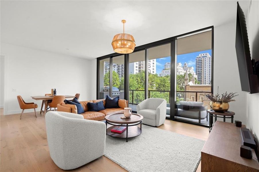 Furnished interior view inside a new home in The Dillon Buckhead, Atlanta (Image 40).
