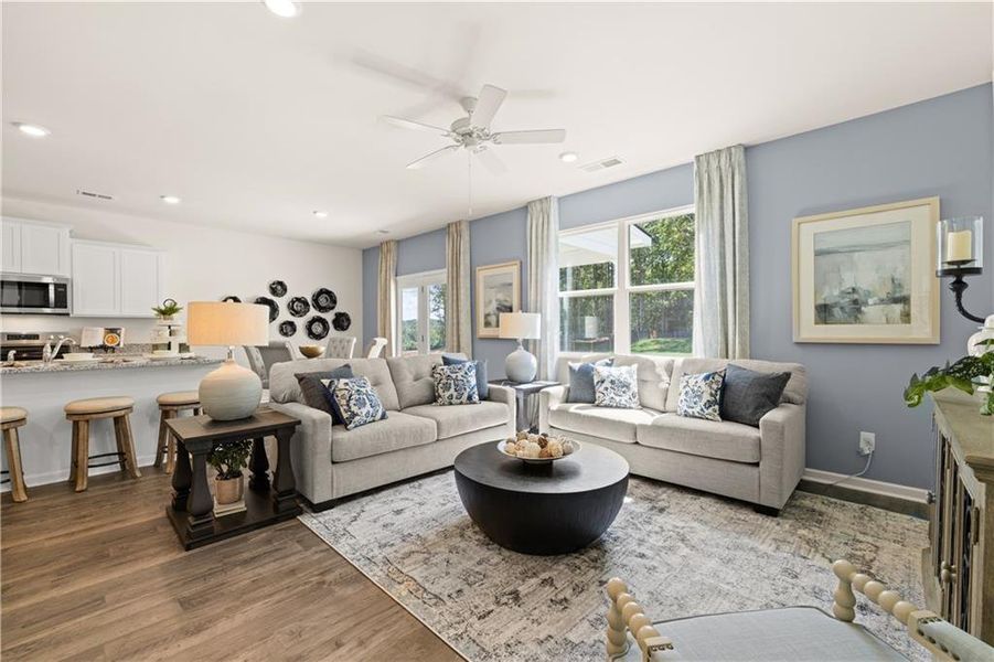 Furnished interior view inside a new home in Kingston Ranch at Lake Oconee, Buckhead (Image 47).