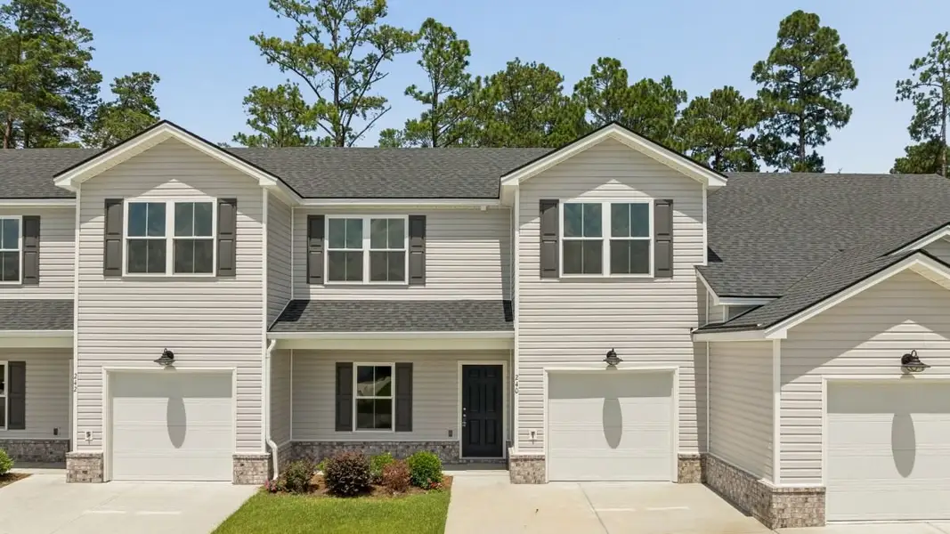 Front Exterior View of 242 Haisley Run Townhome – New Haven at Belmont Glen