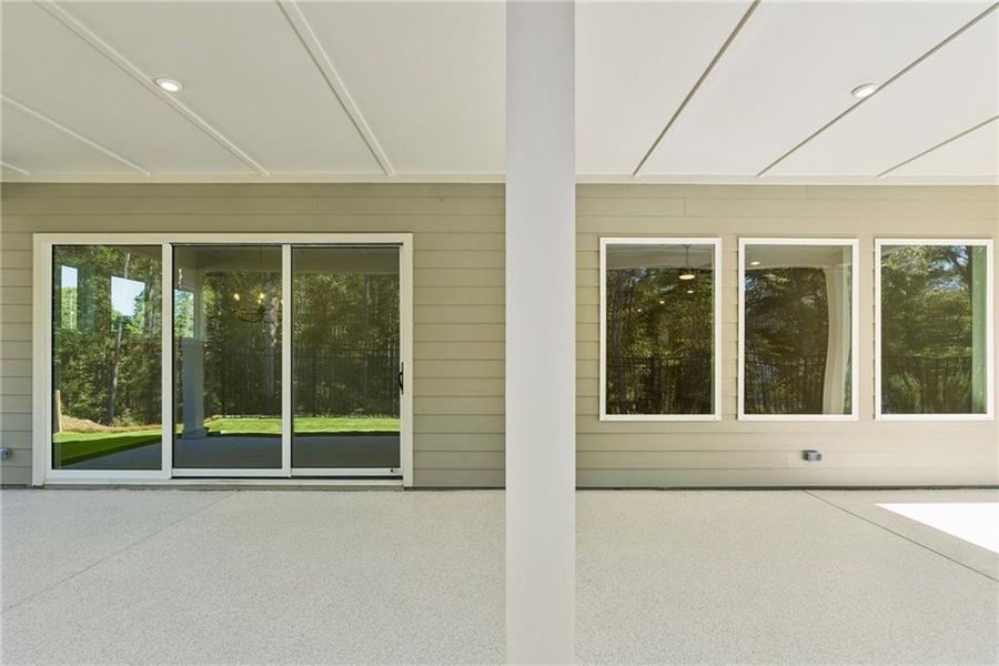 Exterior details and patio area of a home in Old Mill Preserve, Dallas (Image 3).