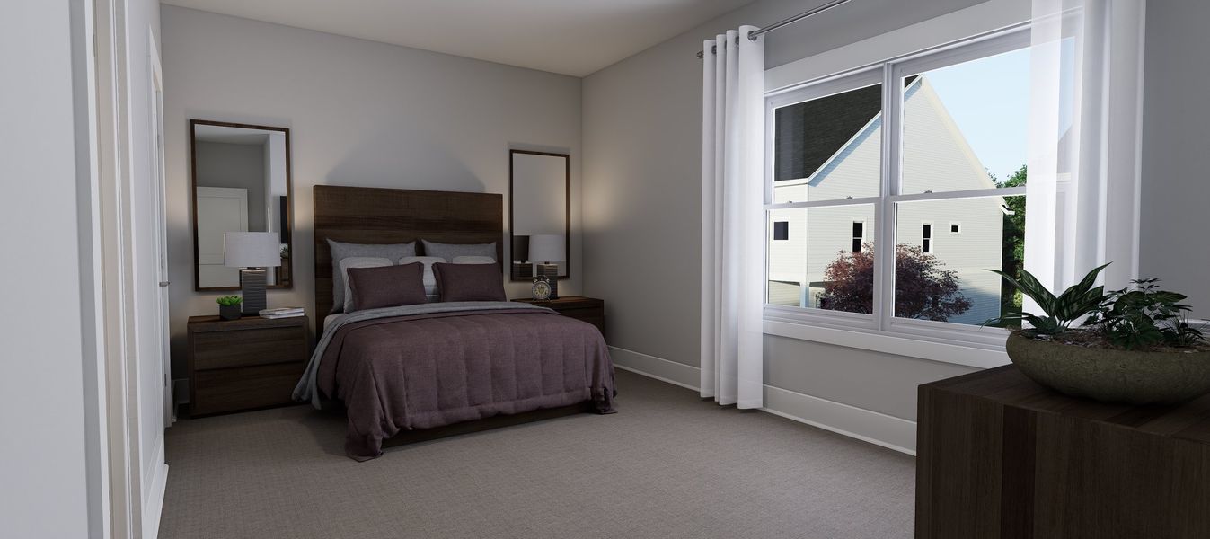 Representative furnished interior of a home built from the Bella by Baker Residential in Atwater Station - Village Collection, Fuquay Varina (Image 17).