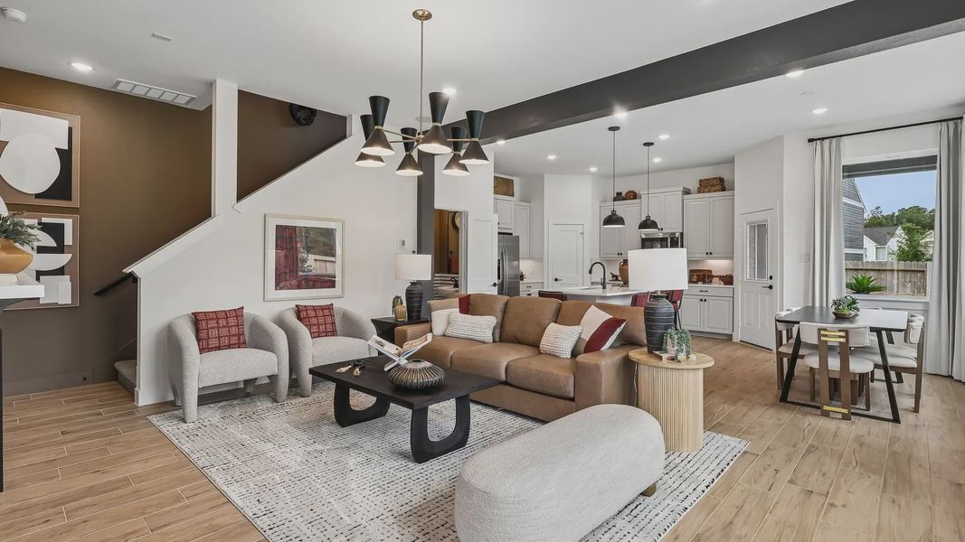 Representative furnished interior of a home built from the Cheverny by Chesmar Homes in The Woodland Hills Chateau, Willis (Image 6). Representative furnished interior of a home built from the Cheverny by Chesmar Homes in The Woodland Hills Chateau, Willis (Image 6).