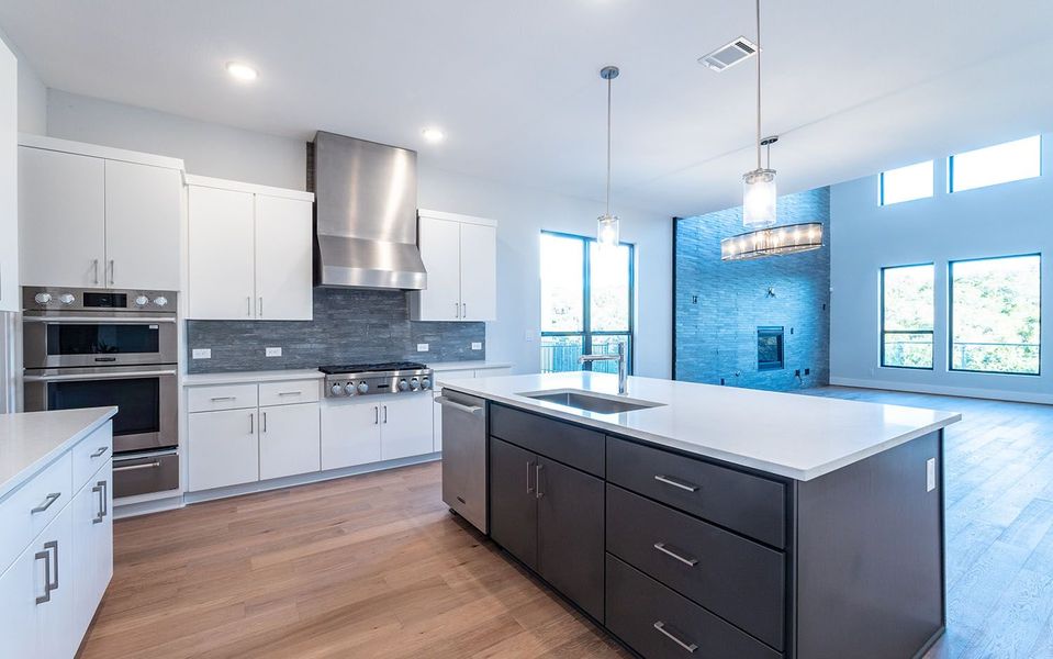 Furnished interior view inside a new home in Preserve at Lakeway, Lakeway (Image 7). Furnished interior view inside a new home in Preserve at Lakeway, Lakeway (Image 7).